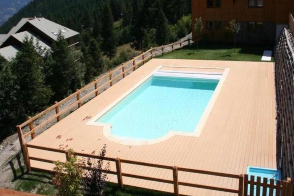 Chalet 4 Pers. Piscine Et Literie Toute Neuve. Puy-Saint-Vincent Exterior foto