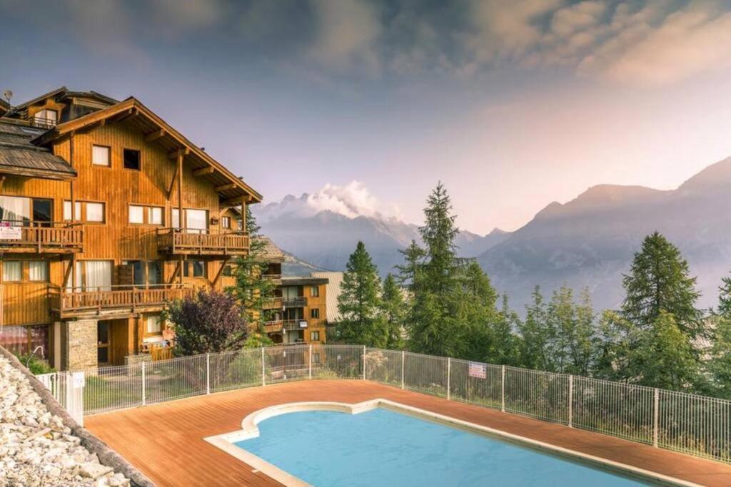 Chalet 4 Pers. Piscine Et Literie Toute Neuve. Puy-Saint-Vincent Exterior foto